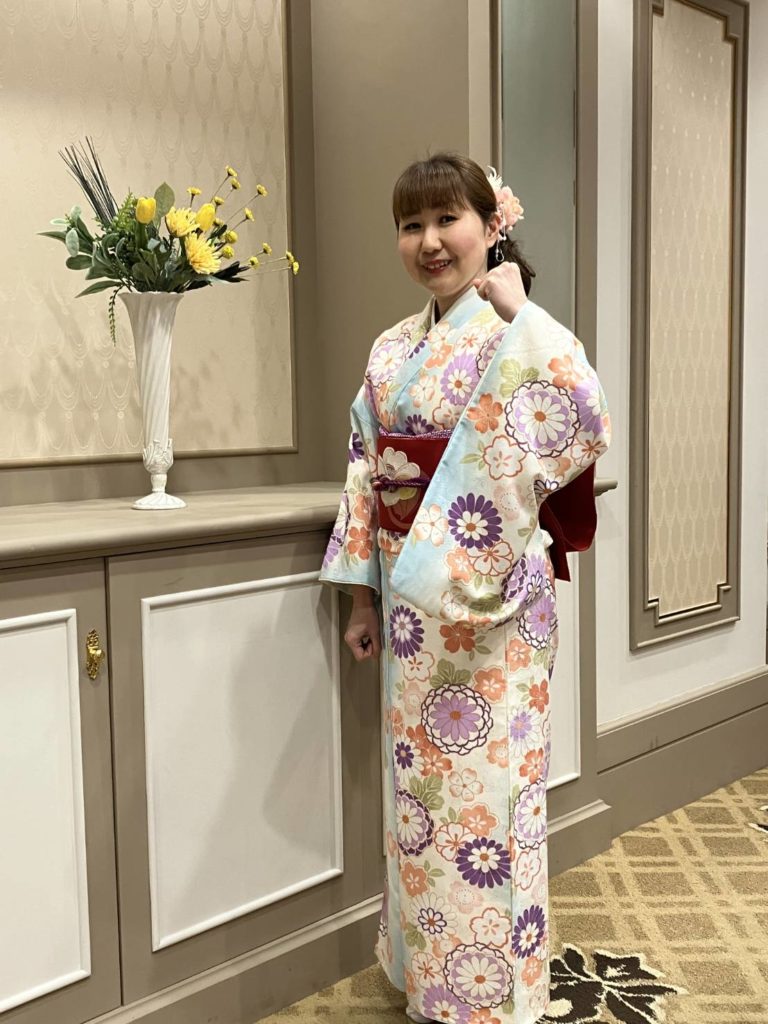 賀詞交歓会にて歌唱