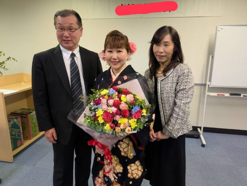 賀詞交歓会にて歌唱